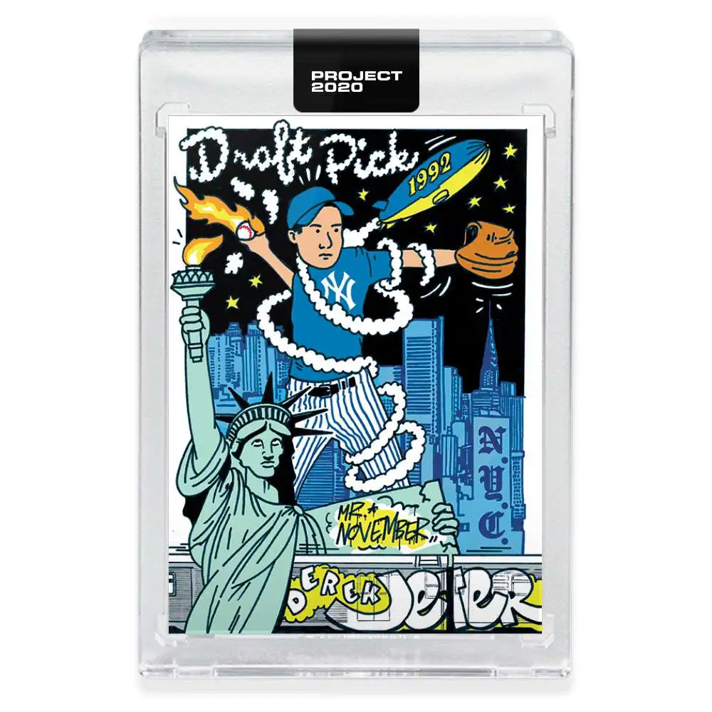 MLB Topps Project 2020 Baseball 1993 Derek Jeter Trading Card [#107, by Ermsy]