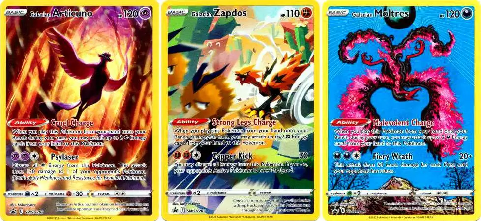 Kit Articuno V Zapdos V Moltres V Galar Reinado Arrepiante em Promoção na  Americanas