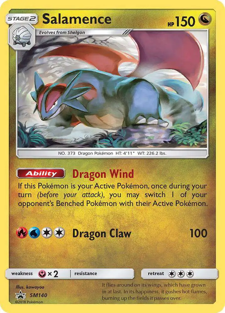 Pokemon Sun Moon Promo Single Card Ultra Rare Salamence SM140 Lightly  Played - ToyWiz