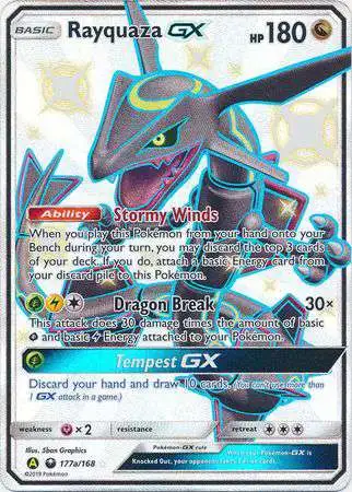 Pokemon Sun & Moon Promo Ultra Rare Rayquaza GX SM177a