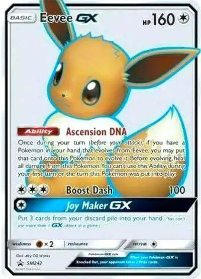 Pokemon Sun & Moon Promo Ultra Rare Eevee GX SM242