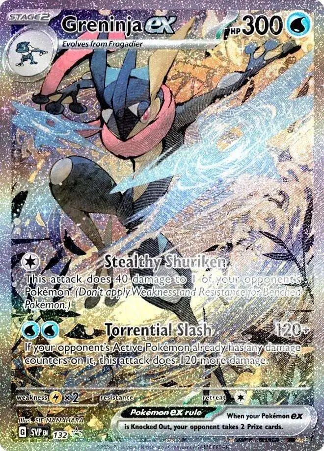 Pokemon Scarlet Violet Single Card Promo Greninja EX SVP132 - ToyWiz