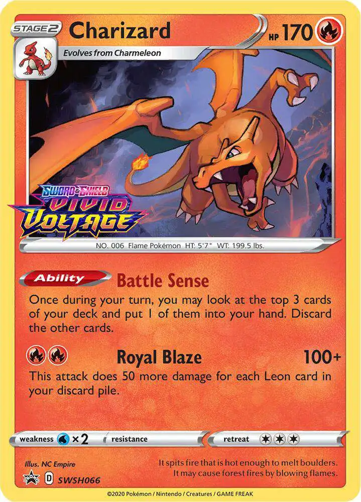 Pokemon Trading Card Game Sword & Shield Charizard Loose Deck SWSH066
