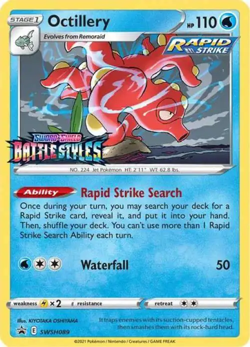 Pokemon Sword & Shield Promo Holo Rare Octillery SWSH089