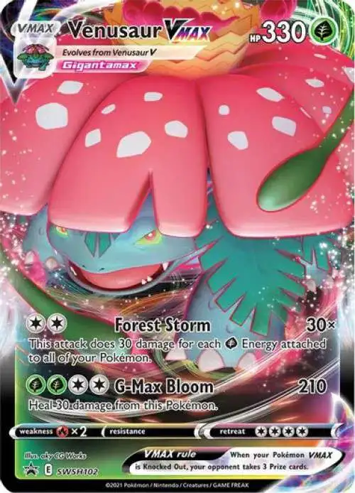 Pokemon Trading Card Game Sword & Shield Promo Venusaur VMAX SWSH102 [Oversized]