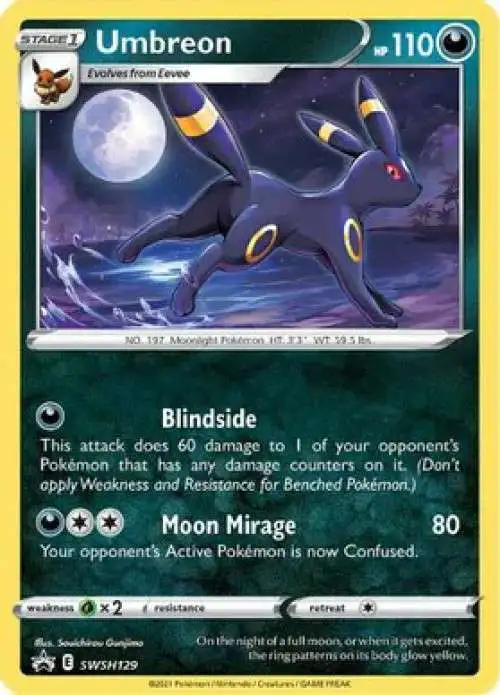 Pokemon Sword & Shield Promo Holo Rare Umbreon SWSH129