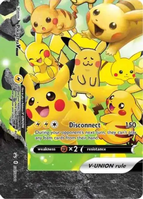 Pokemon Trading Card Game Sword & Shield Promo Pikachu V-Union SWSH141