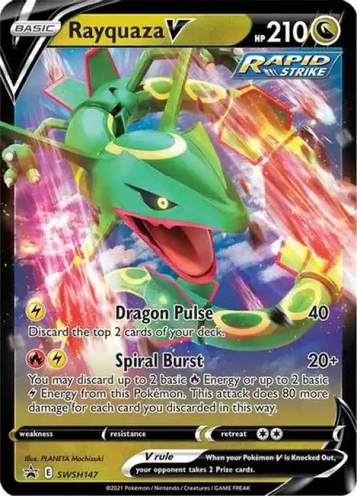 Pokemon Sword & Shield Promo Rayquaza V SWSH147