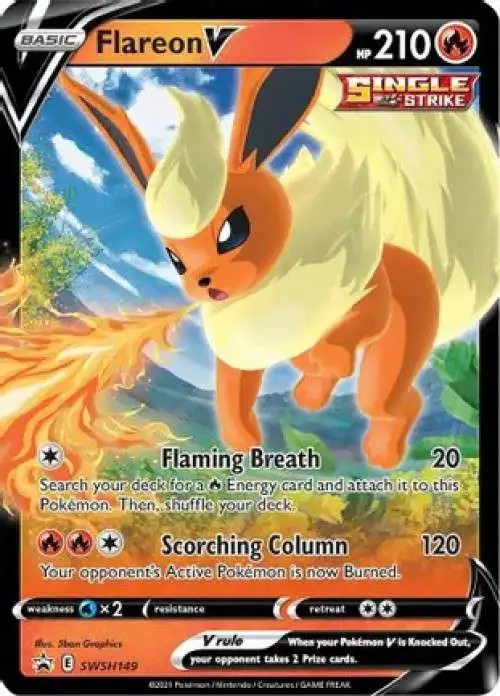 Pokemon Sword & Shield Promo Flareon V SWSH149