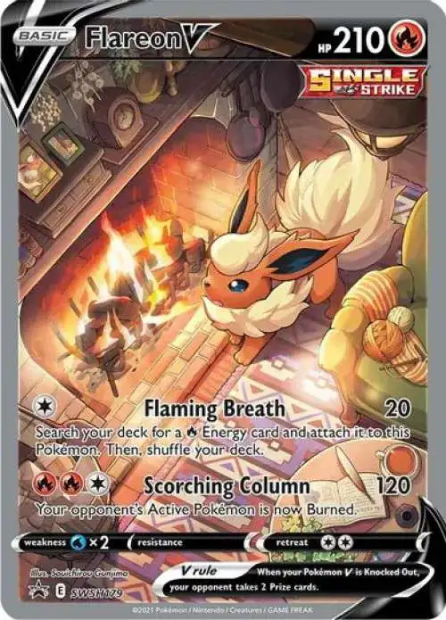 Pokemon Sword & Shield Promo Flareon V SWSH179
