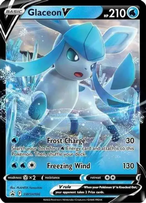 Pokemon Trading Card Game Sword & Shield Promo Glaceon V SWSH196