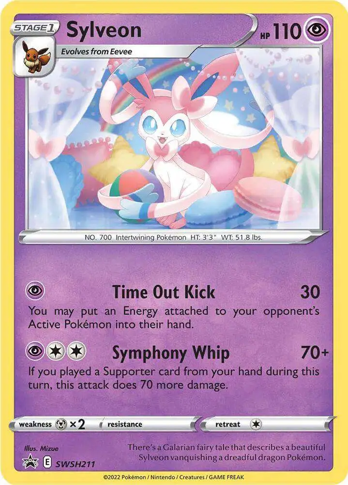 Pokemon Trading Card Game Sword & Shield Promo Sylveon SWSH211 [Lightly Played]