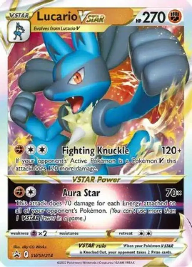 Pokemon Sword & Shield Promo Full Art Promo Lucario VSTAR SWSH214