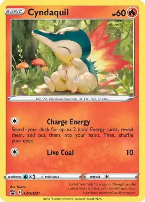 Pokemon Sword & Shield Promo Cyndaquil SWSH221