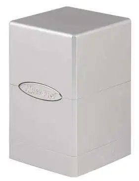 Ultra Pro Card Supplies Satin Tower Metallic Silver Deck Box