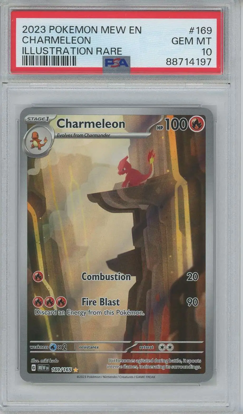 Pokemon Scarlet & Violet 151 Illustration Rare Charmeleon #169 [CGC 10]