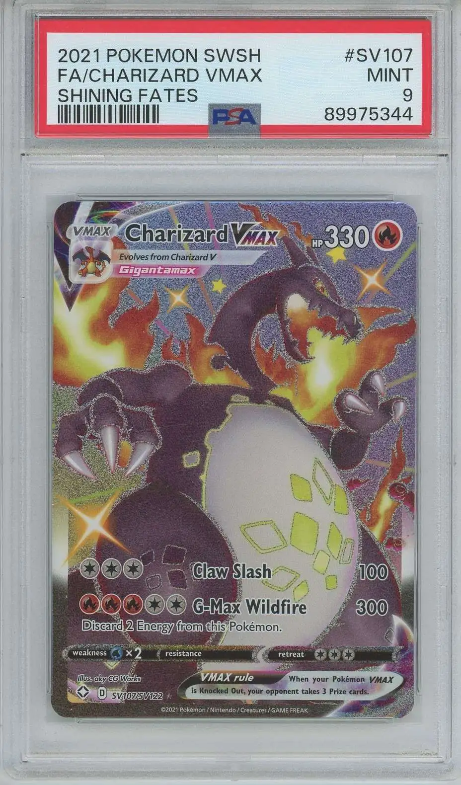 Pokemon shops Charizard VMAX psa 9