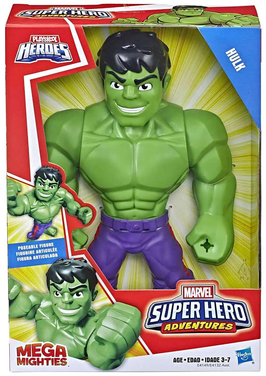Playskool Heroes Marvel Super Hero Adventures Mega Mighties Hulk Collectible 10 