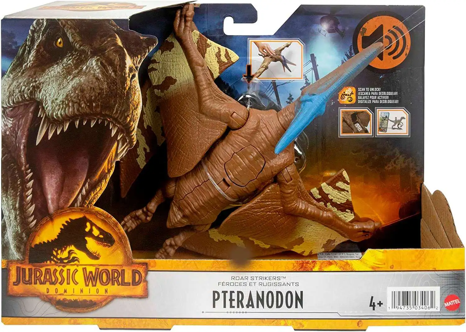 Jurassic World Dominion Roar Striker Pteranodon Action Figure (Pre-Order ships August)
