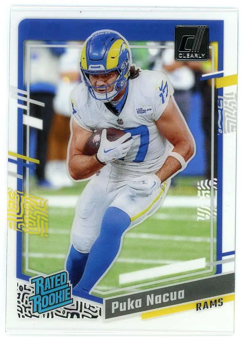 NFL 2023 Panini Clearly Donruss Puka Nacua #96 [Rated Rookie]