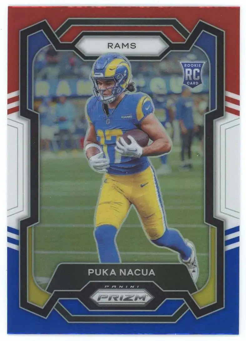 NFL 2023 Panini Prizm Red White Blue Puka Nacua #357 [Rookie]