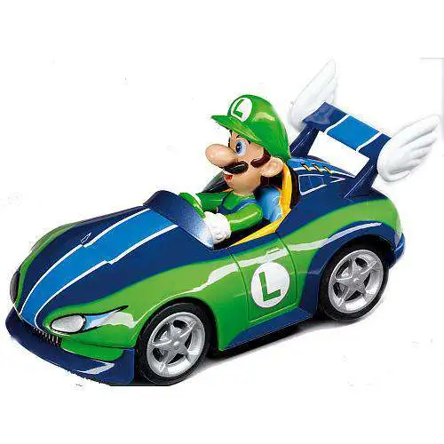 kleding stof Hoeveelheid van Haalbaar Super Mario Mario Kart Wii Pull Speed Luigi 3.5 Vehicle 19305 Wild Wing  Spin Master - ToyWiz