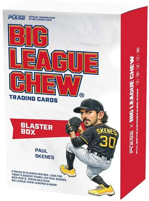 MLB Pulse 2026 Big League Chew Baseball Trading Card BLASTER Box [6 Packs] (Pre-Order ships August)