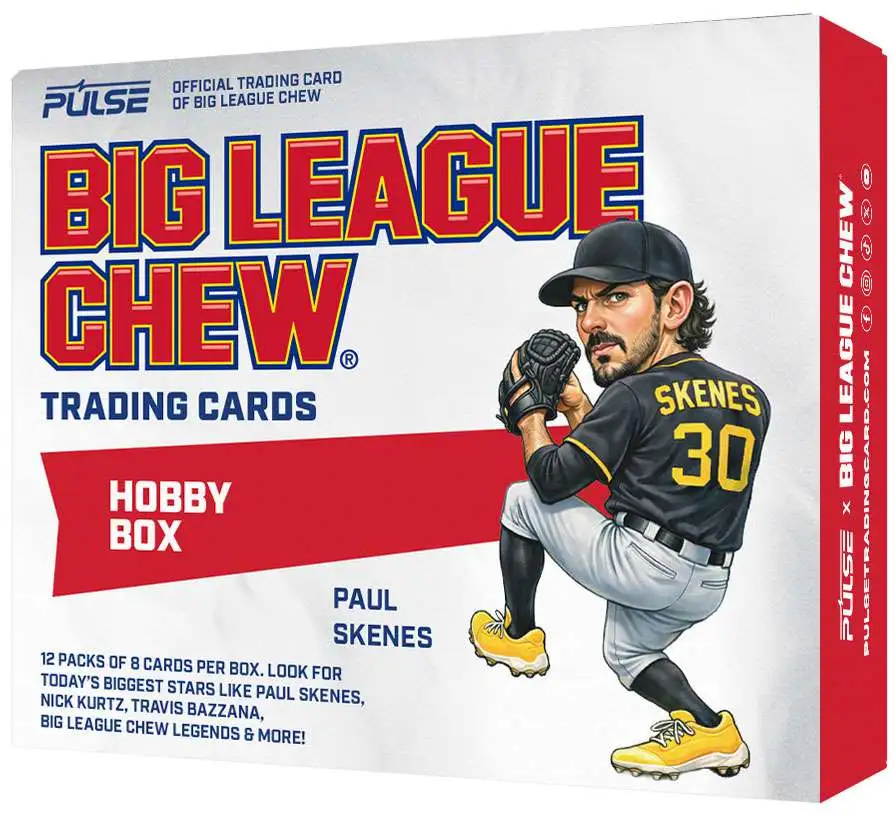 MLB Pulse 2026 Big League Chew Baseball Trading Card HOBBY Box [12 Packs] (Pre-Order ships August)
