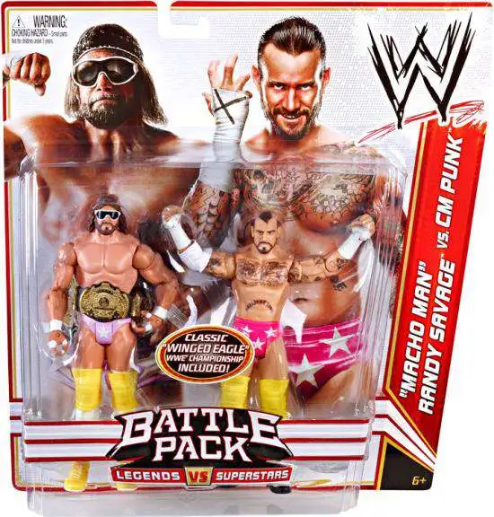 Mattel WWE Basic Series 14 2-pack Macho Man Randy Savage & Cm Punk for sale online 