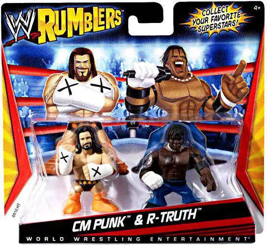 WWE Wrestling Rumblers Series 1 CM Punk R-Truth Mini Figure 2-Pack