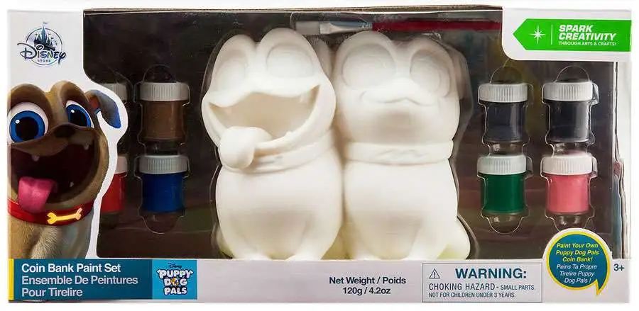 Disney Junior Puppy Dog Pals Coin Bank Paint Set Exclusive