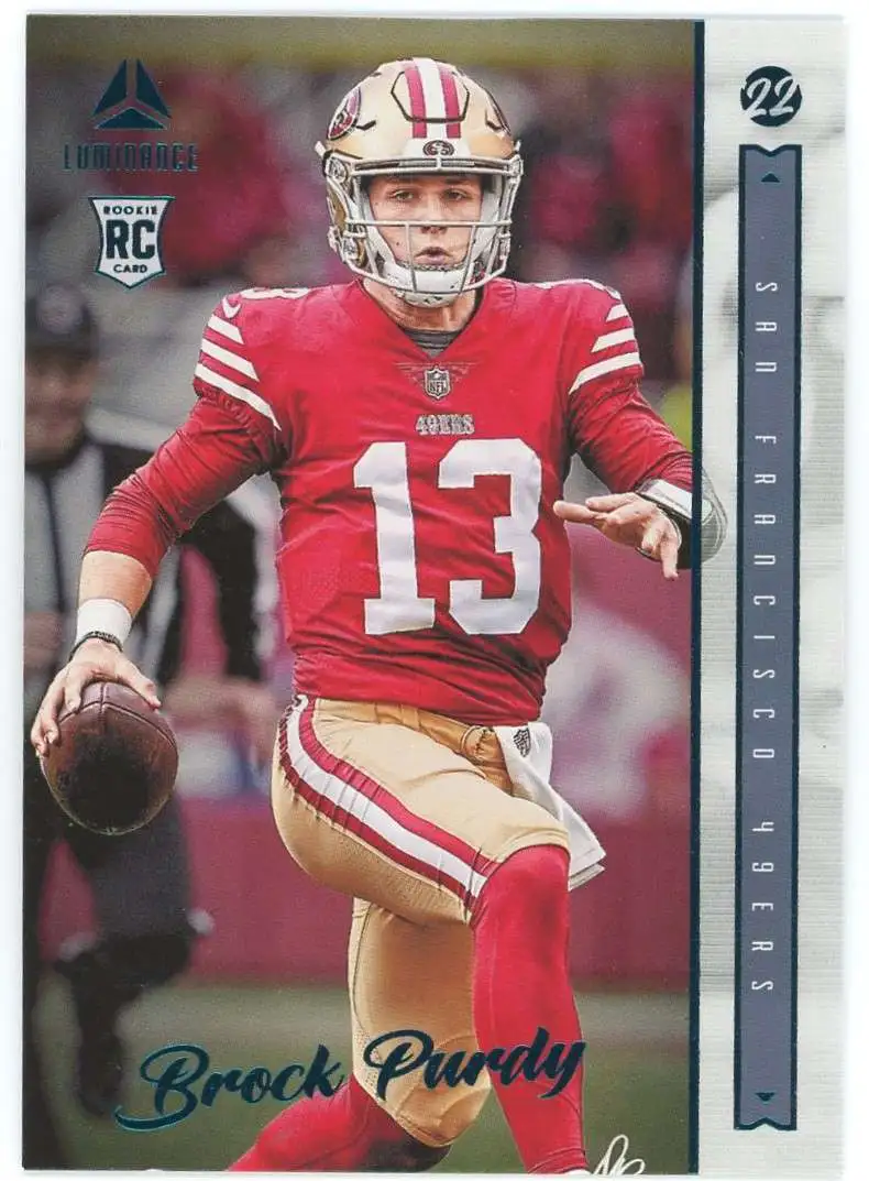 BROCK PURDY 2022 Panini Chronicles Luminance Rookie San Francisco 49ers  #213