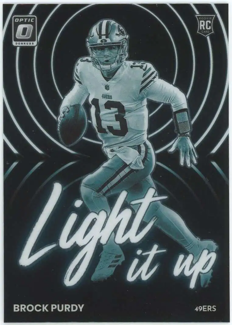 NFL San Francisco 49ers 2022 Panini Donruss Optic Brock Purdy LU-20 [Rookie, Light It Up]