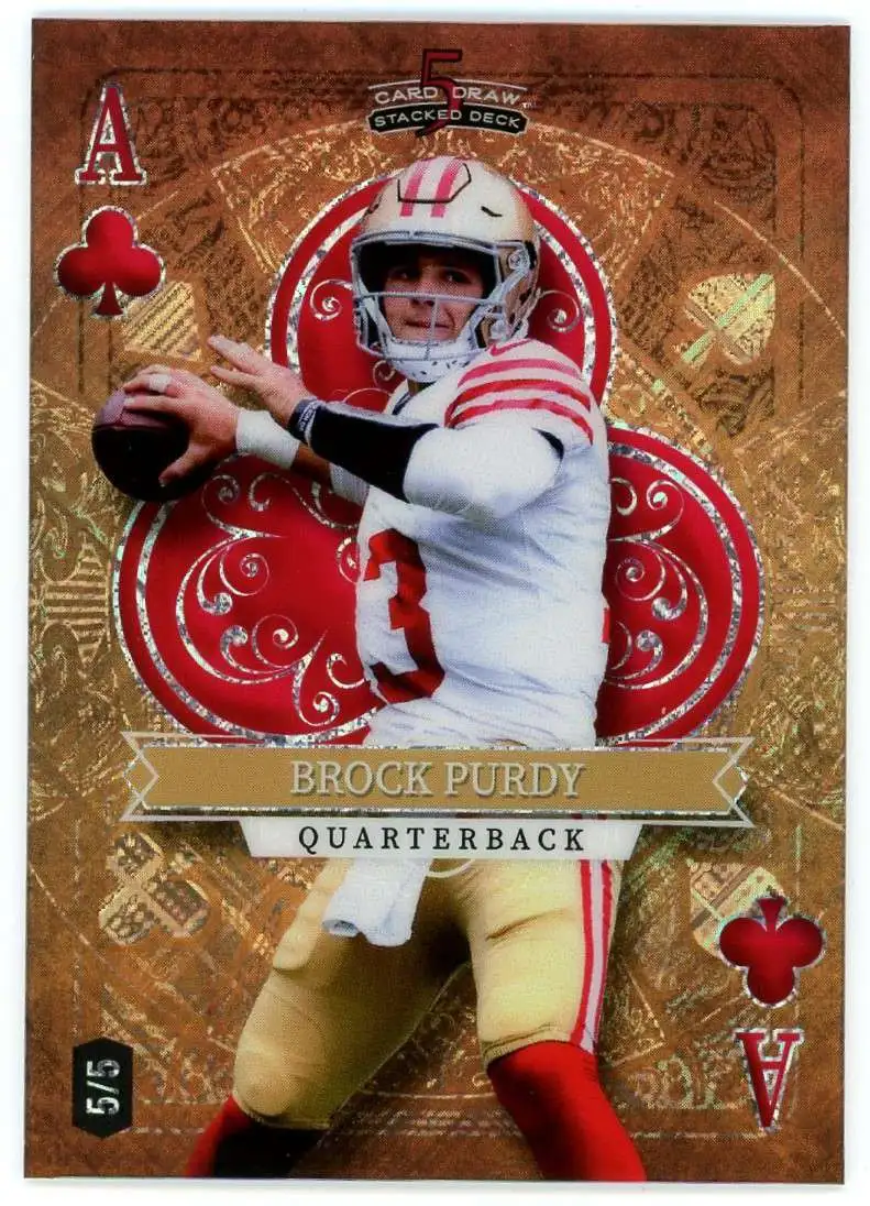 NFL 2023 Wild Card Draw Stacked Deck Single Card 55 Ace of Clubs