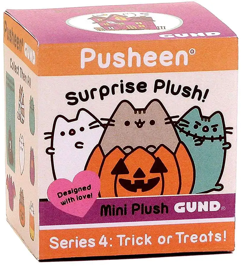 Pusheen the Cat mini peluche Halloween Figure Open Series 4 GUND Trick ou Treats 
