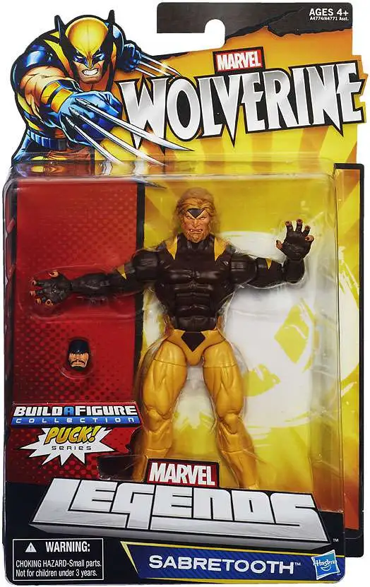 Wolverine Marvel Legends Puck Series Sabretooth Exclusive Action Figure 