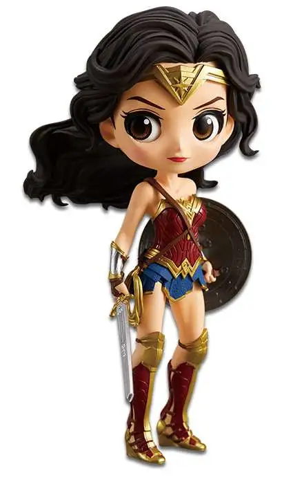 DC Q Posket Wonder Woman 6-Inch Collectible PVC Figure [Normal Color Version]