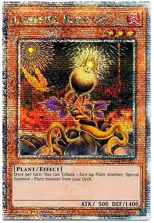 YuGiOh Trading Card Game 25th Anniversary Rarity Collection Quarter Century Secret Rare Lonefire Blossom RA01-EN002