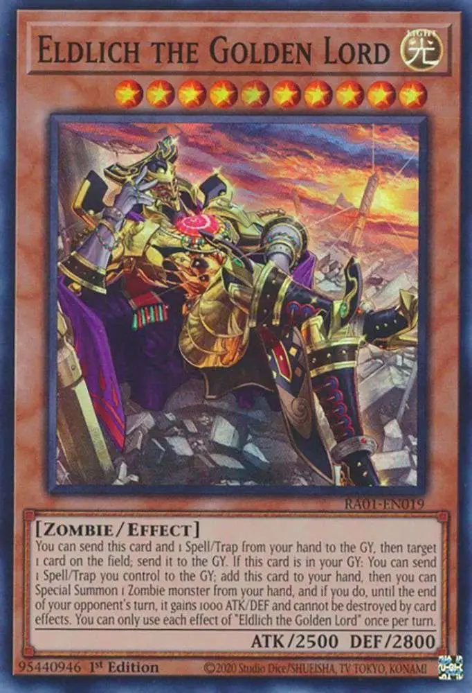 yugioh eldlich cards Yugioh Eldlich The Mad Golden Lord BLVO-EN040 Secret Rare 1st Edition main image 0