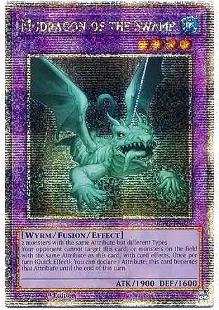 YuGiOh Trading Card Game 25th Anniversary Rarity Collection Quarter Century Secret Rare Mudragon of the Swamp RA01-EN028