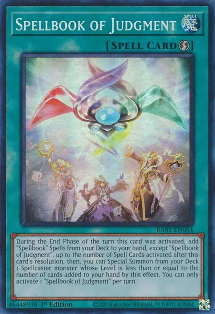 YuGiOh Trading Card Game 25th Anniversary Rarity Collection Single Card Prismatic Ultimate Rare Spellbook of Judgment RA01-EN054 - ToyWiz YuGiOh Trading Card Game 25th Anniversary Rarity Collection Single Card Prismatic Ultimate Rare Spellbook of Judgment RA01-EN054 - ToyWiz