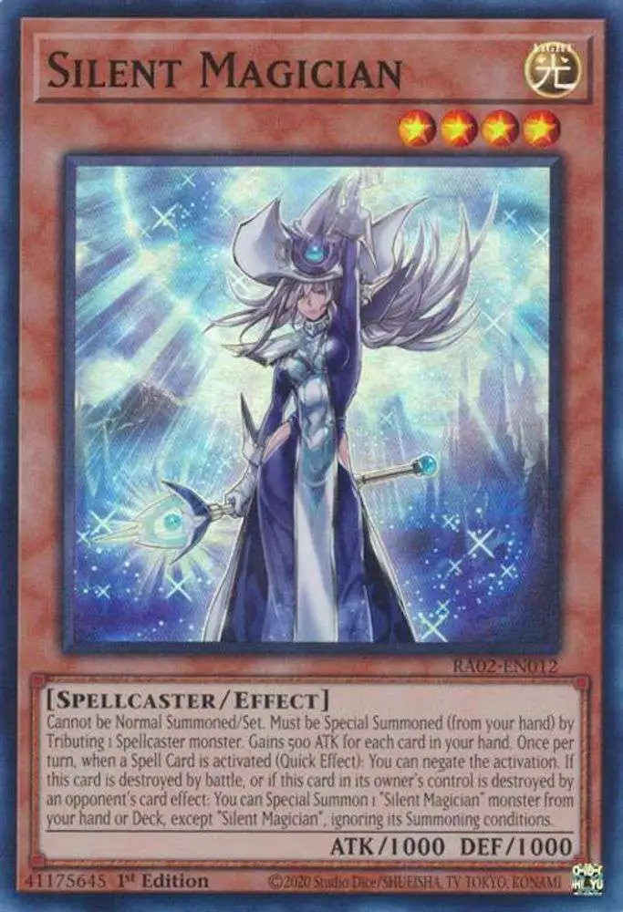 YuGiOh Trading Card Game 25th Anniversary Rarity Collection II Single Card  Prismatic Collectors Rare Silent Magician RA02-EN012 - ToyWiz