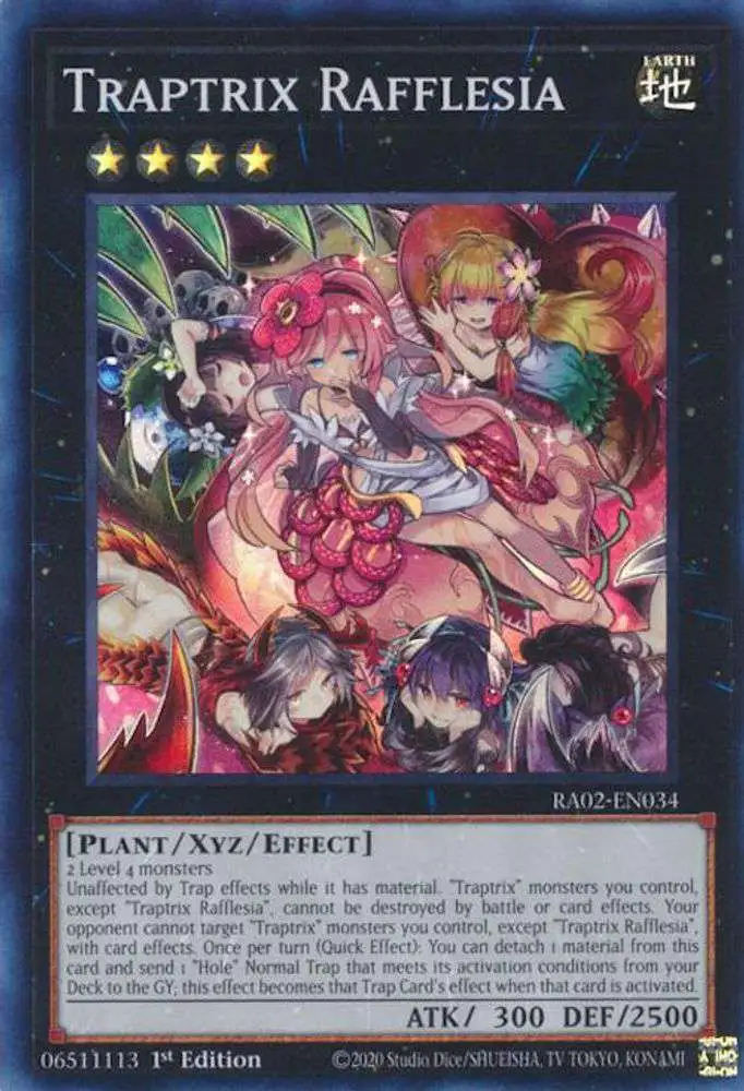 YuGiOh Trading Card Game 25th Anniversary Rarity Collection II Single Card Prismatic Collectors Rare Traptrix Rafflesia RA02-EN034 - ToyWiz YuGiOh Trading Card Game 25th Anniversary Rarity Collection II Single Card Prismatic Collectors Rare Traptrix Rafflesia RA02-EN034 - ToyWiz