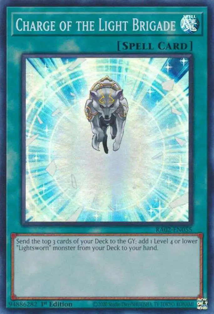 YuGiOh Trading Card Game 25th Anniversary Rarity Collection II Single Card  Secret Rare Charge of the Light Brigade RA02-EN055 - ToyWiz