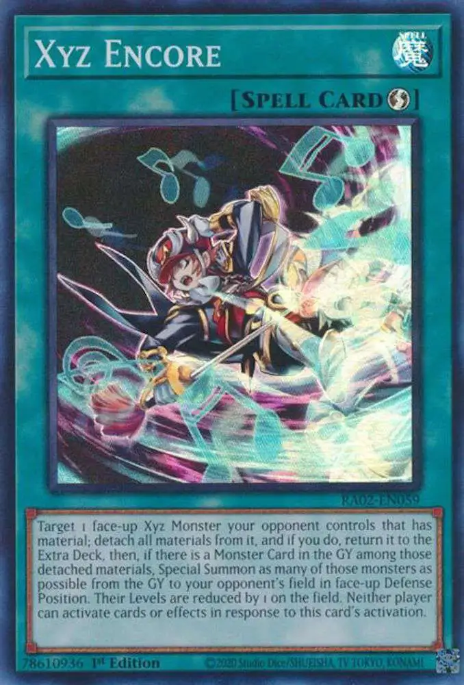 YuGiOh Trading Card Game 25th Anniversary Rarity Collection II Prismatic  Collector's Rare Xyz Encore RA02-EN059