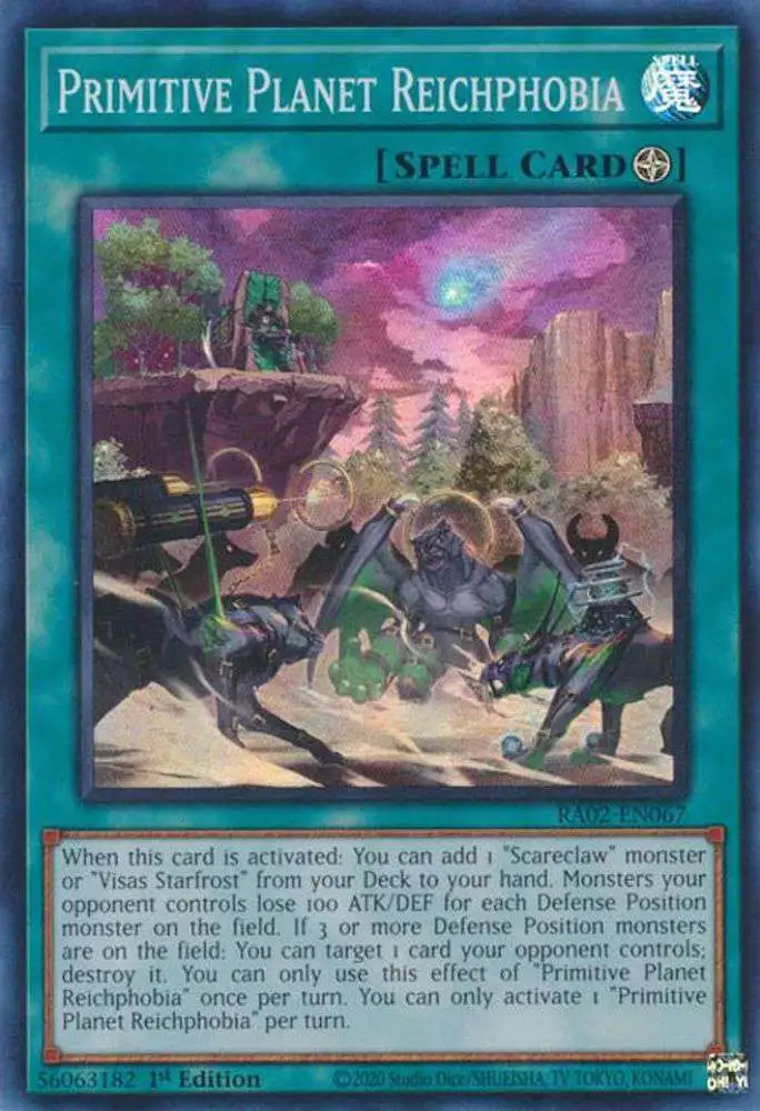 YuGiOh Trading Card Game 25th Anniversary Rarity Collection II Single Card  Secret Rare Primitive Planet Reichphobia RA02-EN067 - ToyWiz