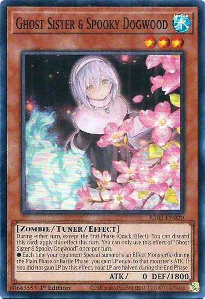 spooky yugioh cards DANE-EN025 Ghost Sister & Dogwood  Secret Rare All cards will be carefully packed for safe transit Korean Yugioh Card Ghost Sister