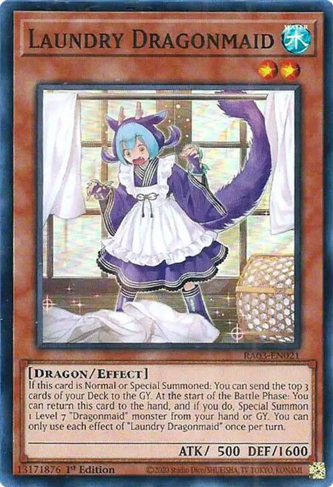 YuGiOh Trading Card Game Quarter Century Bonanza Single Card Super Rare  Laundry Dragonmaid RA03-EN021 - ToyWiz