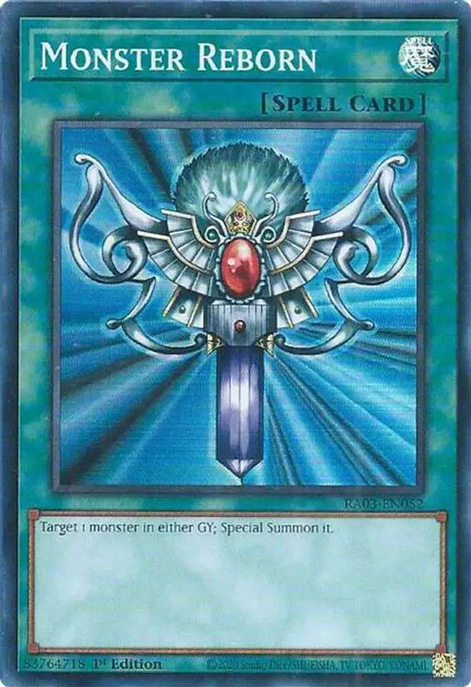 YuGiOh Trading Card Game Quarter Century Bonanza Ultra Rare Monster Reborn RA03-EN052