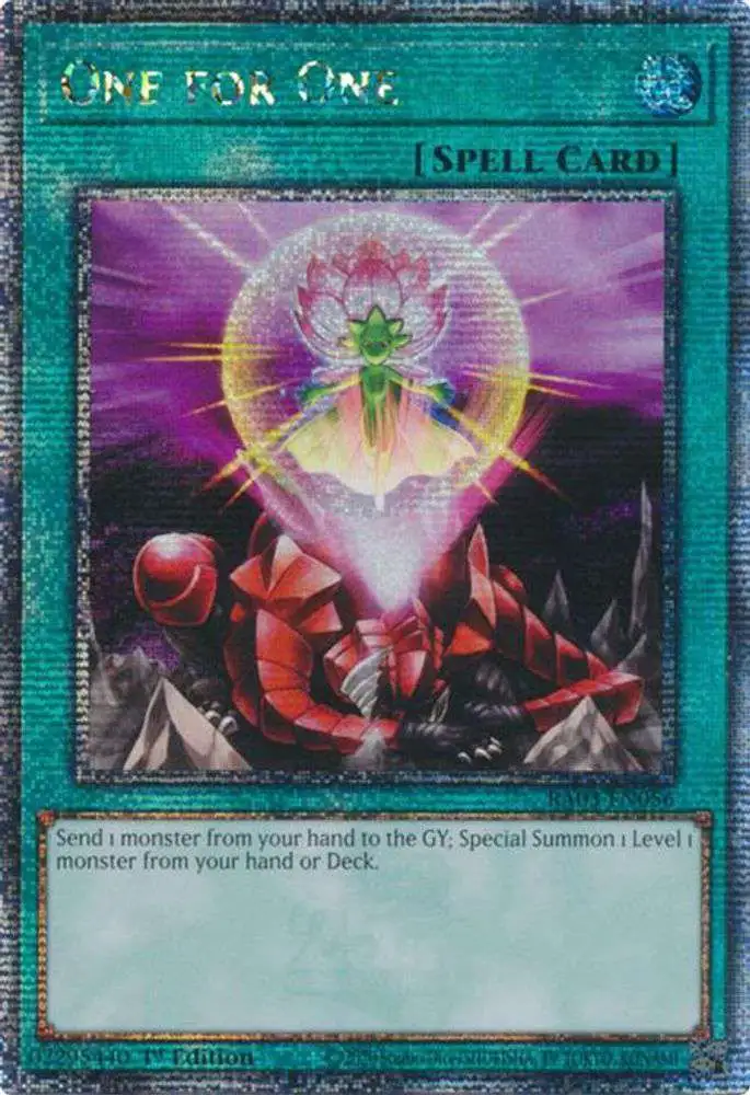 YuGiOh Trading Card Game Quarter Century Bonanza Single Card Prismatic  Collectors Rare One for One RA03-EN056 Alternate Art - ToyWiz